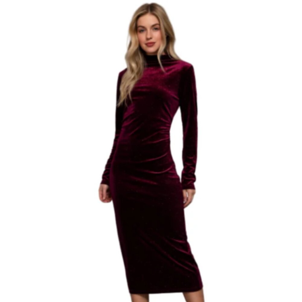 Sparkle Velvet Midi Dress